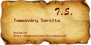 Temesváry Sarolta névjegykártya