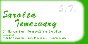 sarolta temesvary business card